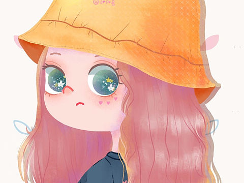 【每日一画｜｜插画头像】原创👧💕🌟 02 