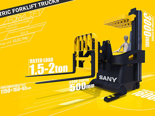 Sany Forklift ReDesign（個(gè)人主頁(yè)-ZMTgyMDA3MzI=） - 工業(yè)用品/機(jī)械 - 站酷設(shè)計(jì)師喵海原創(chuàng)素材 - 站酷ZCOOL
