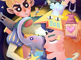 【插画】怎么我睡不着你也不知道来救我