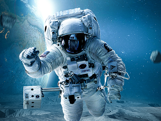 科幻类型电影合成海报