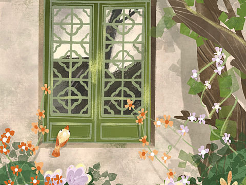 窗（个人主页-ZNTEzNzc4MTI=） - 儿童插画 - 站酷设计师一何Cherry原创素材 - 站酷ZCOOL