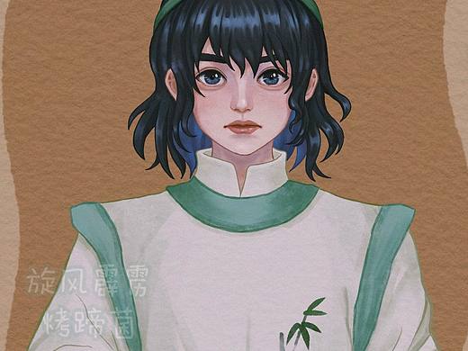 围棋少年同人插画
