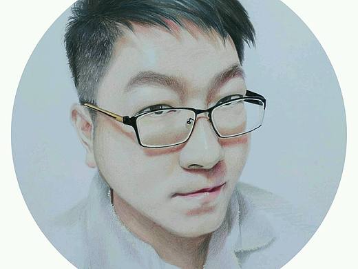 原创手绘-彩铅人像