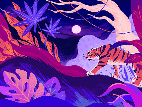 iPad procreate装饰画（个人主页-ZNTE1MTg1NzI=） - 儿童插画 - 站酷设计师朴径原创素材 - 站酷ZCOOL