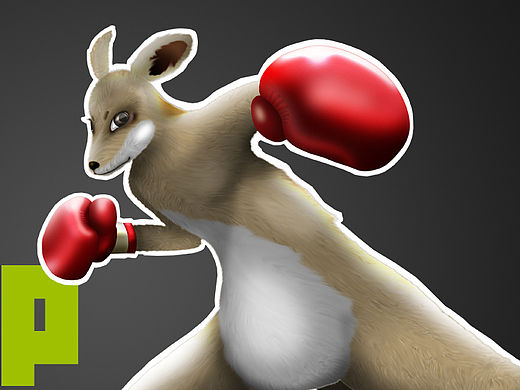 帮盆友健身房做的吉祥物袋鼠JUMP（个人主页-ZMTUxMjYzMDg=） - 商业插画 - 站酷设计师oidn原创素材 - 站酷ZCOOL