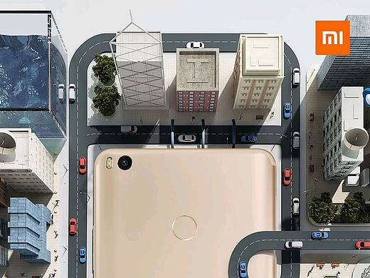 小米Max2看导航更清晰(3D建模渲染)