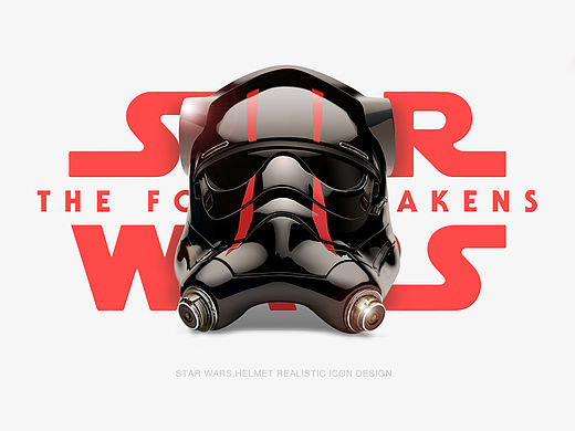 鼠绘写实_Star Wars头盔练习