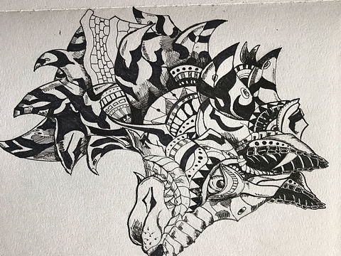 黑白装饰画练习