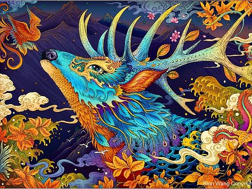 2015.成都麓湖年度插画之《秋鹿篇》