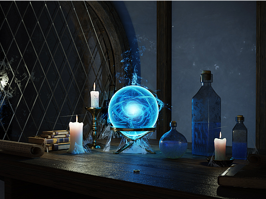 Blender魔法场景渲染练习