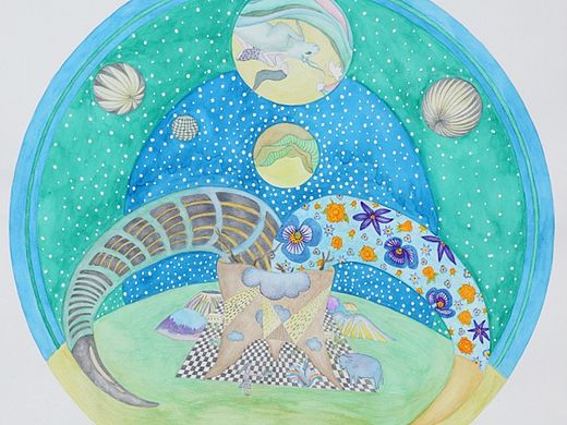 《梦幻星空》王琴玲  浙江理工大学艺术与设计学院2011届 应用与插画 ＃青春答卷2015＃