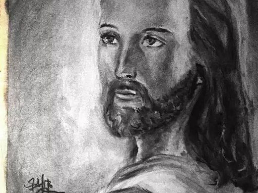 天主教基督像绘图（个人主页-ZODAzNzYyOA==） - 创作习作 - 站酷设计师爷爷当年超厉害的原创素材 - 站酷ZCOOL