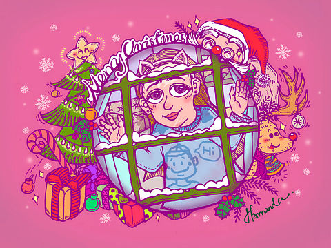 Merry Merry Christmas（個(gè)人主頁-ZMjU0MDQ0ODg=） - 創(chuàng)作習(xí)作 - 站酷設(shè)計(jì)師牙上有青菜原創(chuàng)素材 - 站酷ZCOOL