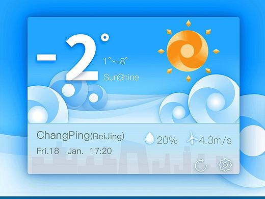 天氣控件設計（個人主頁-ZMTcxMTY3OTY=） - APP界面 - 站酷設計師九月駒原創(chuàng)素材 - 站酷ZCOOL