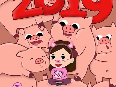 2019猪年。