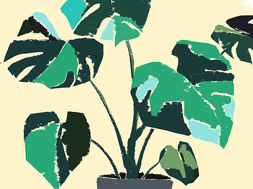 扁平風(fēng)插畫植物#仿刮刀油畫（個(gè)人主頁(yè)-ZNDM3MzU3MzI=） - 創(chuàng)作習(xí)作 - 站酷設(shè)計(jì)師胡堯兒原創(chuàng)素材 - 站酷ZCOOL