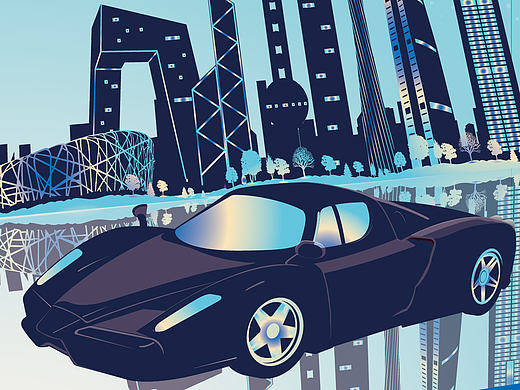 微车的合作品牌玩偶背卡设计（个人主页-ZMTY1MzU2MDg=） - 图案 - 站酷设计师饭饭_Rice原创素材 - 站酷ZCOOL