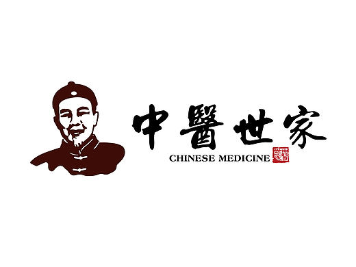 中医世家中医药品牌连锁LOGO提案