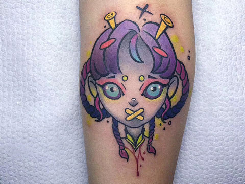 卡通纹身作品