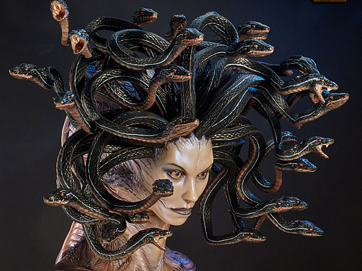 ECC 震撼原创 神话系列 美杜莎 Medusa等比例胸像