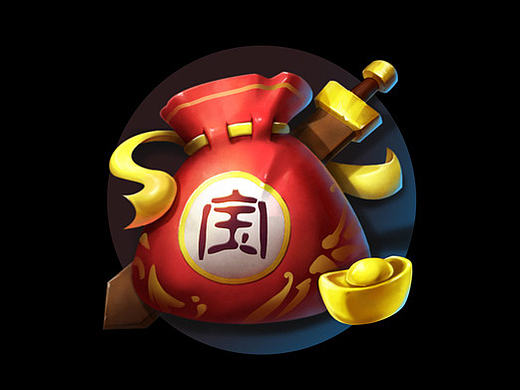 AO绘制背包图标