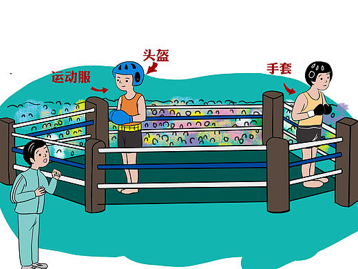 商业漫画  散打科普