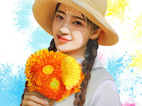 一枚漂亮小姐姐（个人主页-ZMjQwNjQ5ODQ=） - 创作习作 - 站酷设计师爱画画的娟娟娟儿原创素材 - 站酷ZCOOL