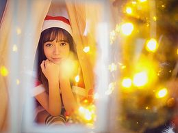 圣诞节主题人像摄影