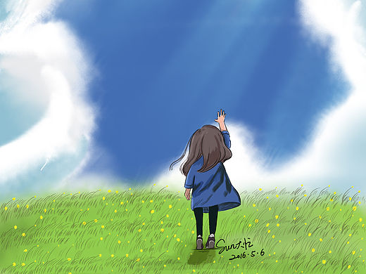 踮起脚尖就更靠近阳光