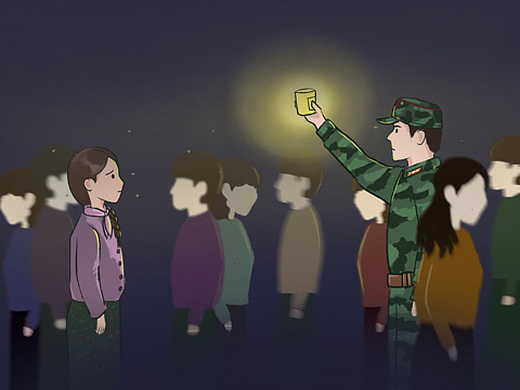 《爱的迫降》原创手绘高清海报