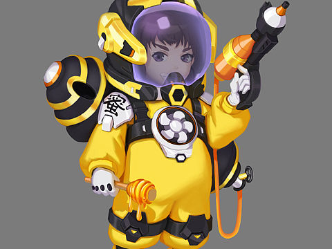 Q版蜜蜂角色设计