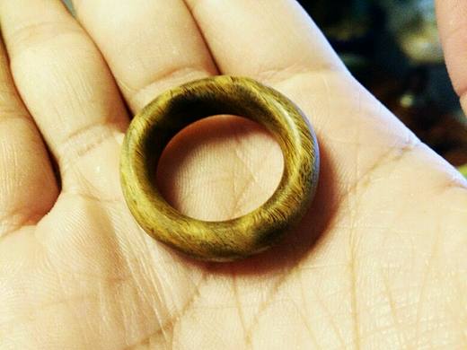 手工艺――《环.绿檀.戒指》