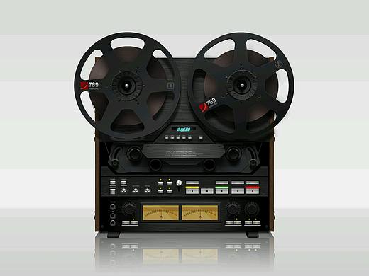 复古录音机。临摹。