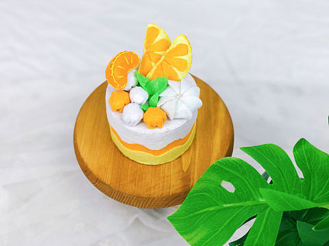 不织布《橙色飘香蛋糕收纳盒》