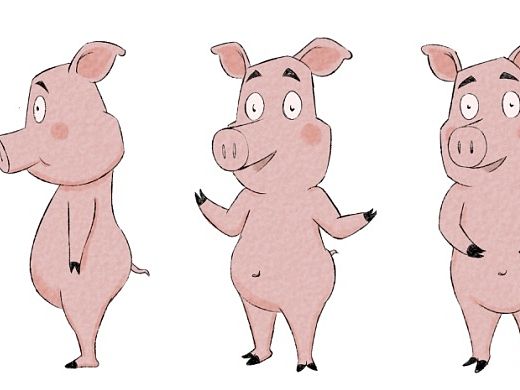 动画《猪》的设定（个人主页-ZMTI0MjE3ODA=） - 商业插画 - 站酷设计师原野超超原创素材 - 站酷ZCOOL