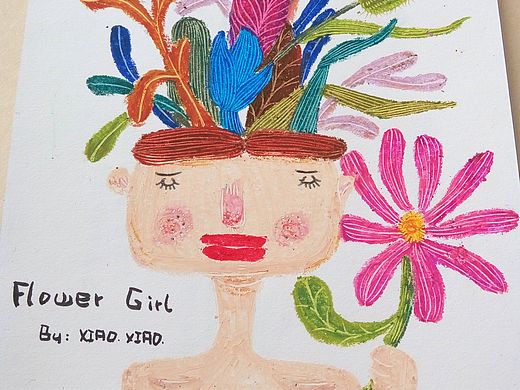 油画棒练习（个人主页-ZMTUxNzM1NzY=） - 儿童插画 - 站酷设计师饿魚原创素材 - 站酷ZCOOL