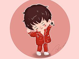 華晨宇q版手繪頭像