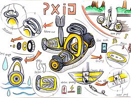 手绘平衡车练习