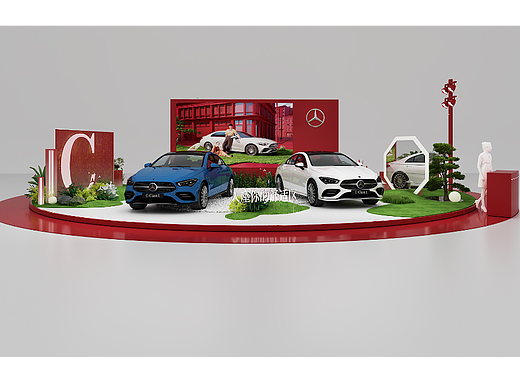 梅赛德斯奔驰C-Class热展（个人主页-ZNjU3NTgwMjQ=） - 场景 - 站酷设计师Z82809608原创素材 - 站酷ZCOOL