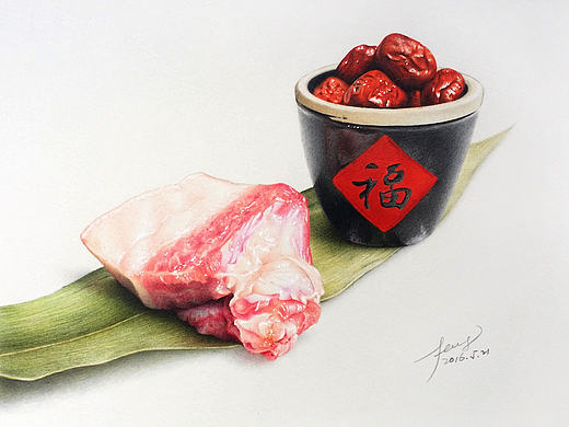 彩铅插画—端午节