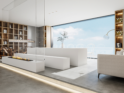 表现设计-工装-办公效果图