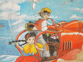 彩铅天空之城（宫崎骏）