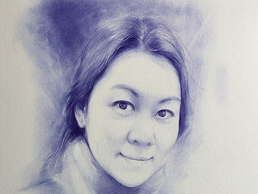 圆珠笔 肖像 作品～（个人主页-ZMTk0MjM3NDQ=） - 绘画 - 站酷设计师阿代手绘原创素材 - 站酷ZCOOL