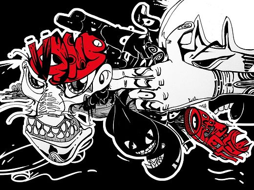 参加vans的画tee比赛,（BOOM）（个人主页-ZMTIzMDc3MzY=） - 品牌 - 站酷设计师RASON_LMC原创素材 - 站酷ZCOOL