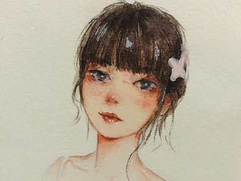 水彩头像