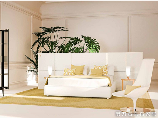 Versace Home的这款进口“帝王床”，经典百搭！
