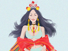 原創(chuàng)插畫《維多利亞的秘密-劉雯大表姐、何穗》