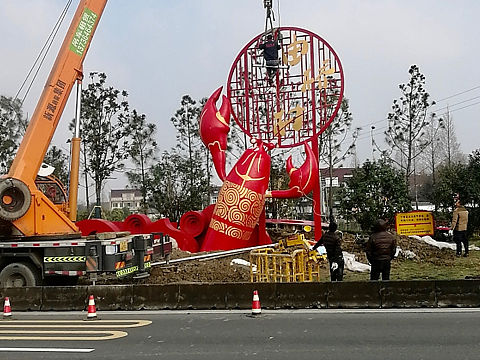 ★-杭州-【不锈钢雕塑】龙虾🦞