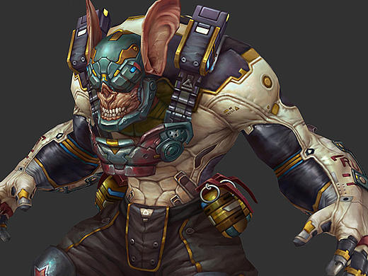 3D角色 手绘 captain 