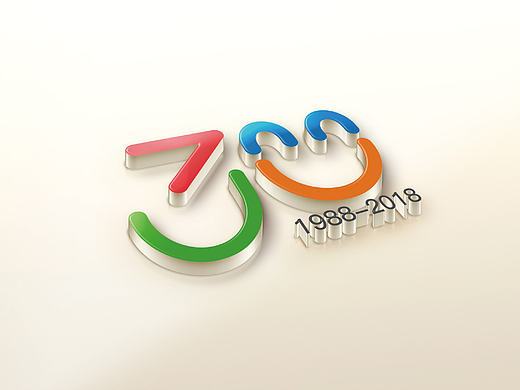 万达30周年LOGO设计